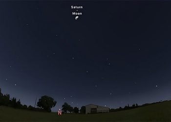 Lua encerra novembro “ao lado” de Saturno