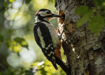 Você sabia que o pica-pau tem uma língua gigante que protege o cérebro durante as batidas?