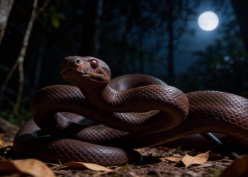 A serpente brasileira que muda de cor conforme a luz do dia