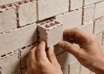 Os novos tijolos de plástico reciclado que se encaixam como Lego e permitem montar uma casa em pouquíssimos dias