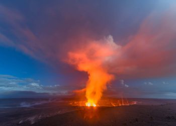 Kilauea provoca “volnado”, tornado de origem vulcânica, após nova erupção